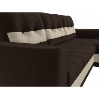 Угловой диван Честер велюр (коричневый/бежевый)  - Изображение 1